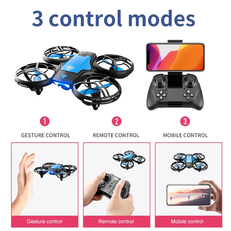 V8 New Mini Drone 4K Professio - Rc Helicopter Case ulasan dan harga