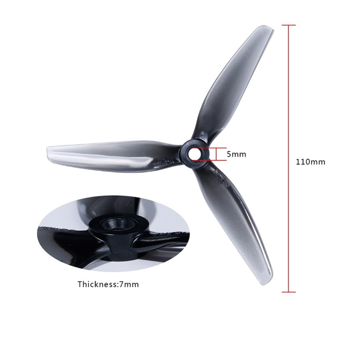 4PCS HQ Ethix S5 Prop 5X4X3 50 - Rc Helicopter Blade ulasan dan harga