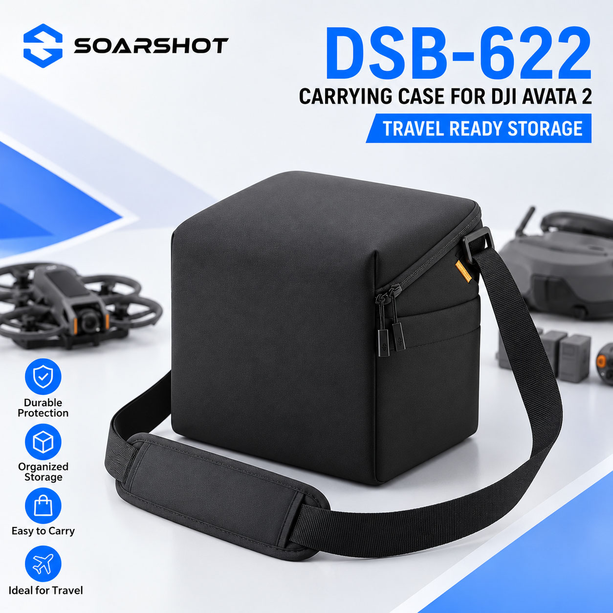 SOARSHOT Carrying Case for DJI - Rc Helicopter Bag ulasan dan harga